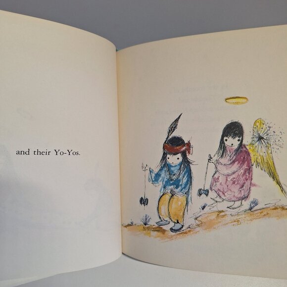 The Little Indian And The Angel Mildred Feague 1970 1st Ed De Grazia Autographed - Picture 7 of 13